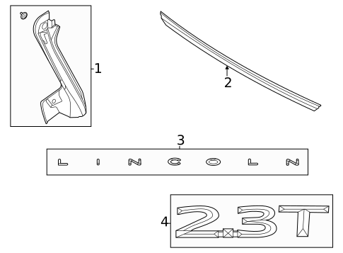 Exterior Trim - Lift Gate for 2025 Lincoln Corsair #0