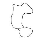 9712833000 - HVAC: Lower Case Clip for Hyundai: Santa Fe, Scoupe, Sonata, XG300, XG350 Image