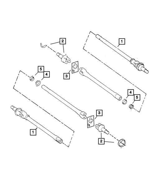 Front Axle Drive Shafts for 2002 Jeep Wrangler #0