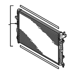8V0121251B - : Radiator Assembly for Audi: RS3, TT RS Quattro Image
