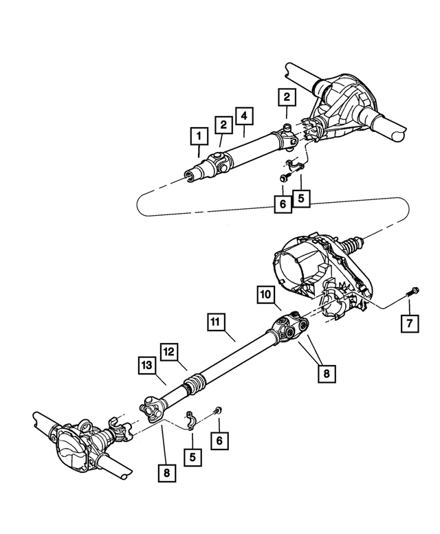 J8130296 - Propeller Shafts and U-Joints: Drive Shaft Yoke for Mopar Image