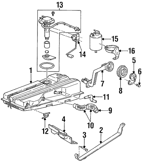 Fuel System Components for 1996 Mercury Villager #0