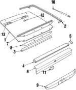 20157429 - Body: Glass for Chevrolet: Cavalier | Oldsmobile: Firenza | Pontiac: J2000 Sunbird, Sunbird Image