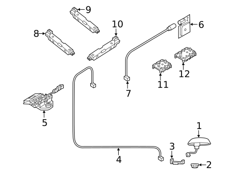 Antenna & Radio for 2017 Porsche Cayenne #0