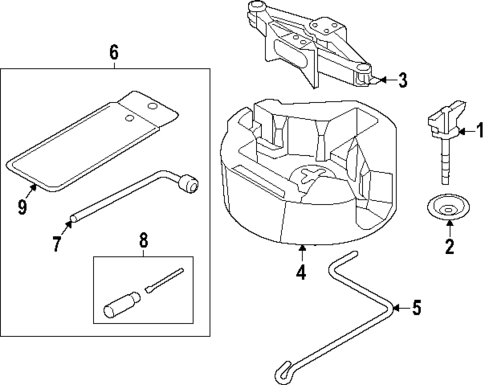 Jack & Components for 2025 Subaru Crosstrek #0