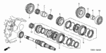 23210PYZ000 - Transmission - Manual: MAINSHAFT for Acura Image