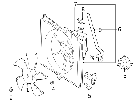 Cooling Fan for 2006 Scion xB #0
