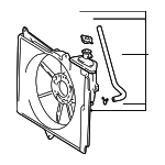 1671121030 - Cooling System: Fan Shroud for Scion: xA, xB | Toyota: Echo Image