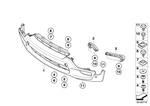 51118037267 - : Trim Cover, Bumper, Primed, Front for BMW Image