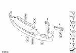 51118037267 - : Trim Cover, Bumper, Primed, Front for BMW Image