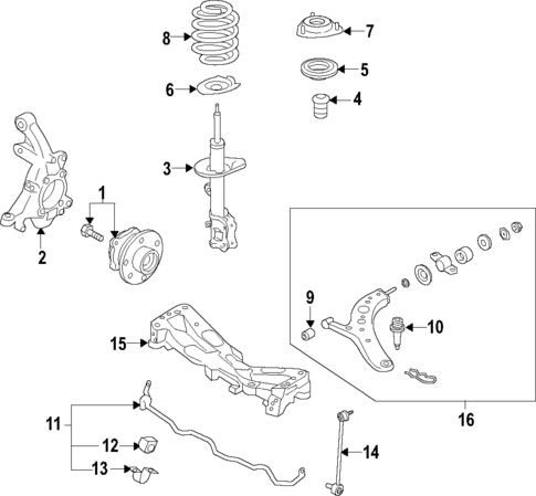 Front Suspension for 2024 Subaru Forester #0