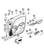6TR481V5AB - Interior Trim: Front Door Trim Panel, Right for Mopar Image image