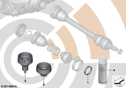 Output Shaft for 2014 BMW Z4 35i #1