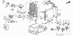 38300S9VA01 - Electrical/Exhaust/Heater/Fuel: RELAY ASSY., TURN SIGNAL AND HAZARD (TRICO) for Honda Image