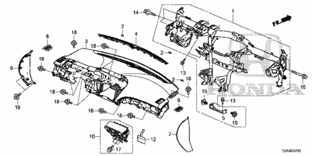 Instrument Panel for 2016 Honda Accord #0