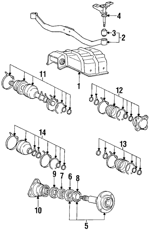 Axle & Differential for 1986 Dodge Colt #0