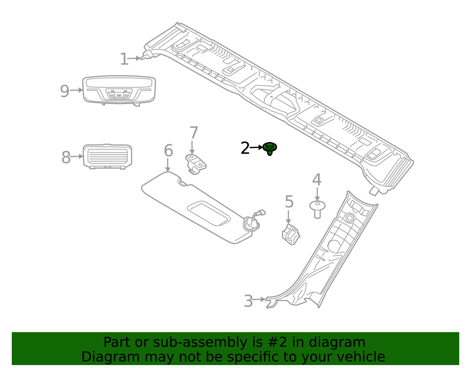 Header Trim Screw - BMW (7147271012)