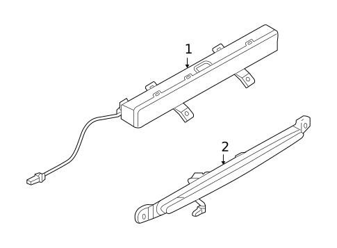 High Mounted Stop Lamp for 2014 INFINITI Q60 #0