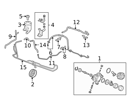 Pump & Hoses for 2007 Honda CR-V #0