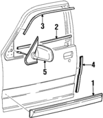 F87Z5420910EA - Body: Edge Guard for Ford: Explorer | Mercury: Mountaineer Image