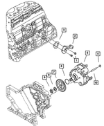 68005063AA - Fuel: Pump Bracket for Dodge: Ram 2500, Ram 3500 | Ram: 2500, 3500 Image