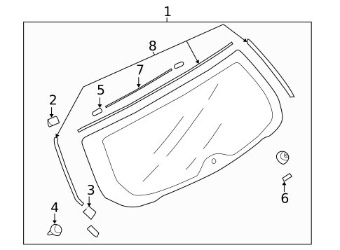 Reveal Moldings for 2013 Subaru Outback #2