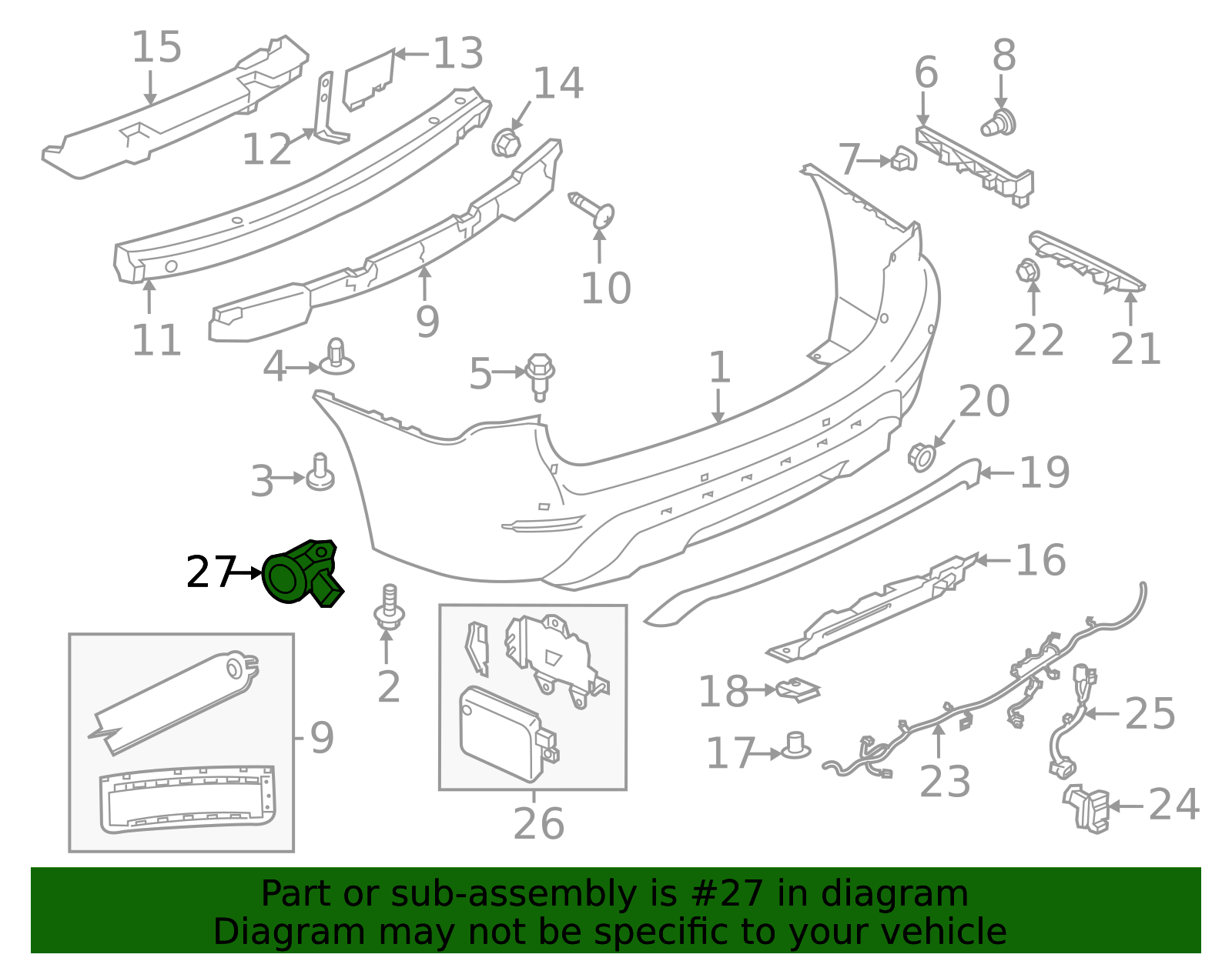 259943TA4E - Nissan Reverse Sensor Retail Performance Auto Parts