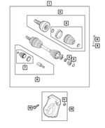 68094608AA - Front Wheel Drive; Differential and Drive Line: Snap Ring for Mopar Image