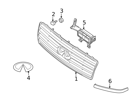 Grille & Components for 2009 INFINITI QX56 #0