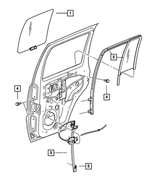 4589266AD - : Rear Door Window Regulator, Right for Mopar Image