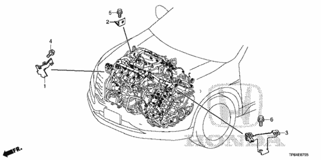 Engine Wire Harness Stay (V6) ('13-) for 2013 Honda Crosstour #0