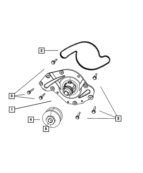 Water Pump and Related Parts for 2009 Dodge Nitro #3