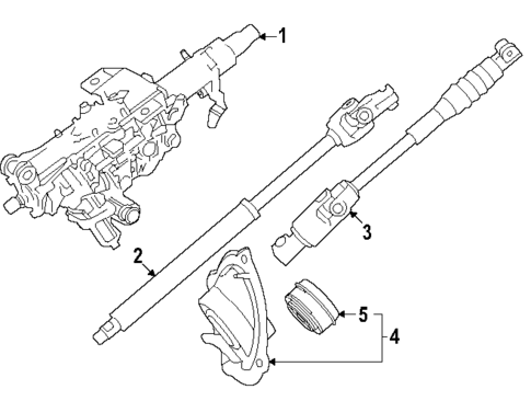Steering Column Assembly for 2025 Toyota 4Runner #1