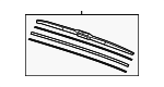 76630TG7A01 - Body: Wiper Blade for Honda: Passport, Pilot, Ridgeline Image