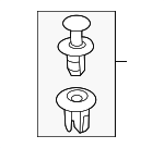 861552H100 - Body: Sight Shield Retainer for Hyundai Image image