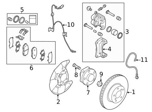 Anti-Lock Brakes for 2011 Subaru Impreza #1