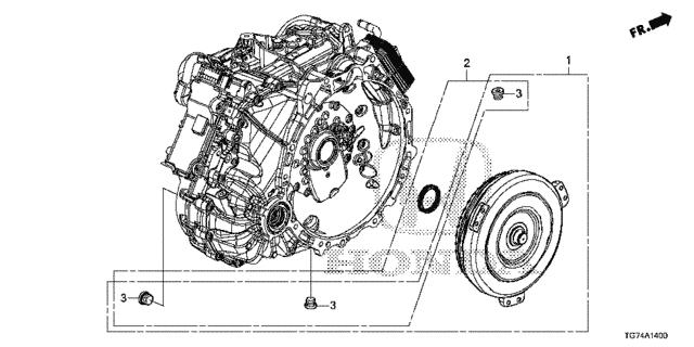 AT Torque Converter (9AT) for 2016 Honda Pilot #0