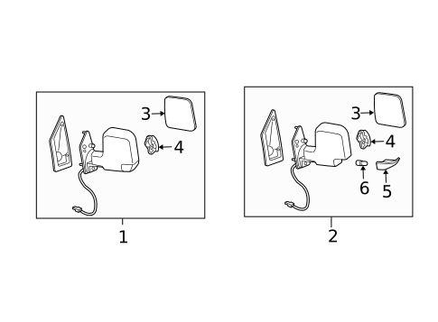 Mirrors for 2017 GMC Savana 2500 #0