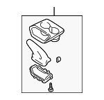 GD7A6443YF29 - Body: Park Brake Cover for Mazda: 626 Image