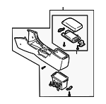 GD7A64420G29 - Body: Console Assembly for Mazda: 626 Image