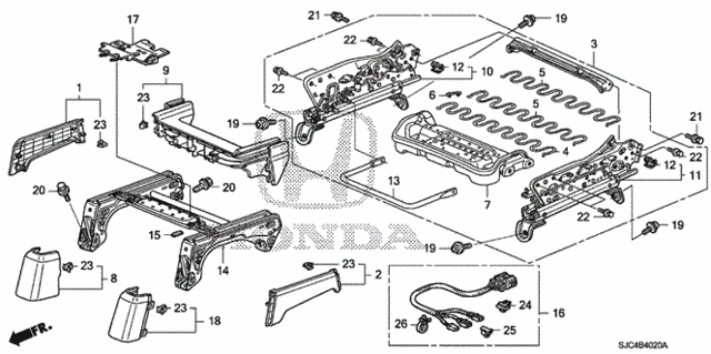 Front Seat Components (R.) (1) for 2006 Honda Ridgeline #0