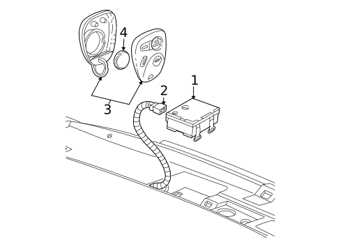 Keyless Entry Components for 2003 Chevrolet Impala #0