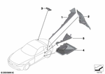 41217192833 - Bodywork: Molded Part F Column B, Exterior Left for BMW: Z4 28i, Z4 30i, Z4 35i, Z4 35is Image image