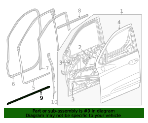 2024-2026 GM Weatherstrip 85646742 | OEM Parts Online
