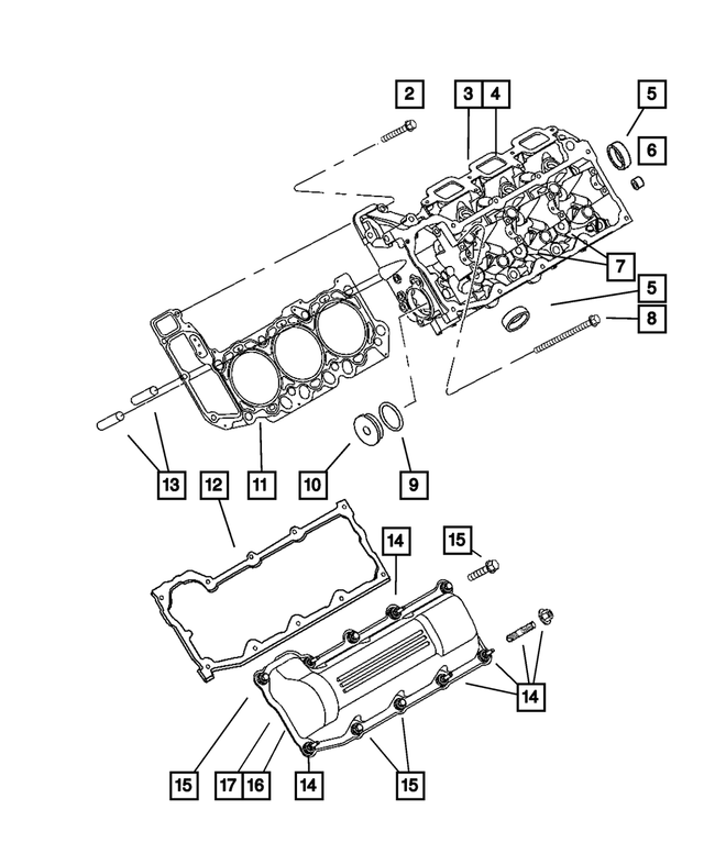 RL021941AA - Engine 3.7L Six Cylinder [EKG]: Cylinder Head for Mopar Image