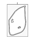 72350STKA01 - : Weatherstrip for Acura: RDX Image