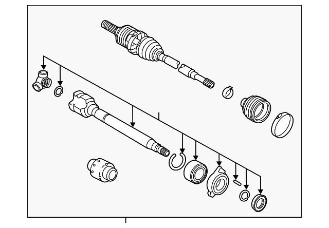2021-2024 Toyota Venza Axle Assembly 43420-48180 | OEM Parts Online