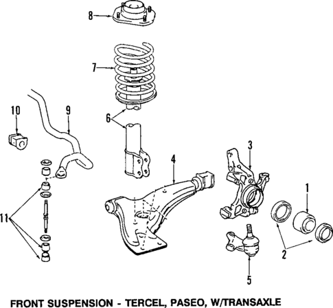 Suspension Components for 1992 Toyota Paseo #0