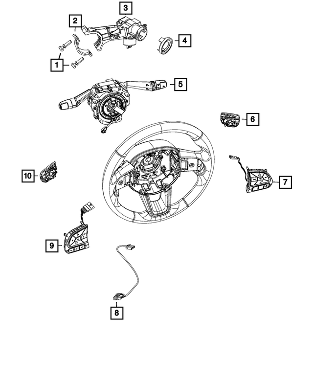 6VD14LXFAA - Electrical: Steering Wheel Switch for Mopar Image