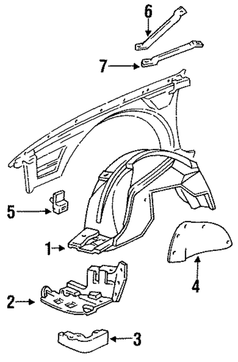 Inner Components for 1994 Buick Commercial Chassis #0